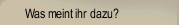 Was meint ihr dazu?